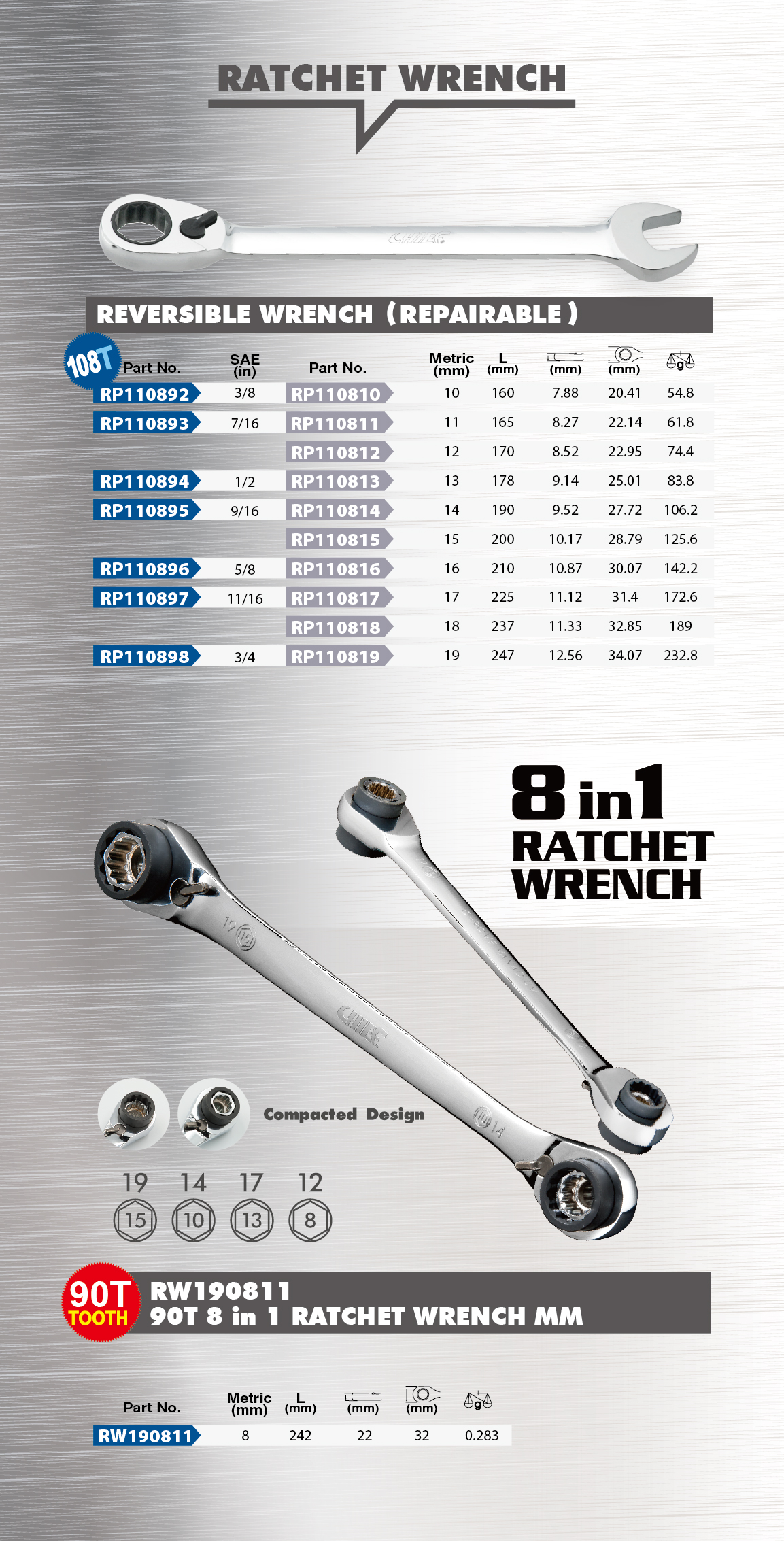 161571 Ratchet Wrench Wilson Engineering Co Details about   H.F 